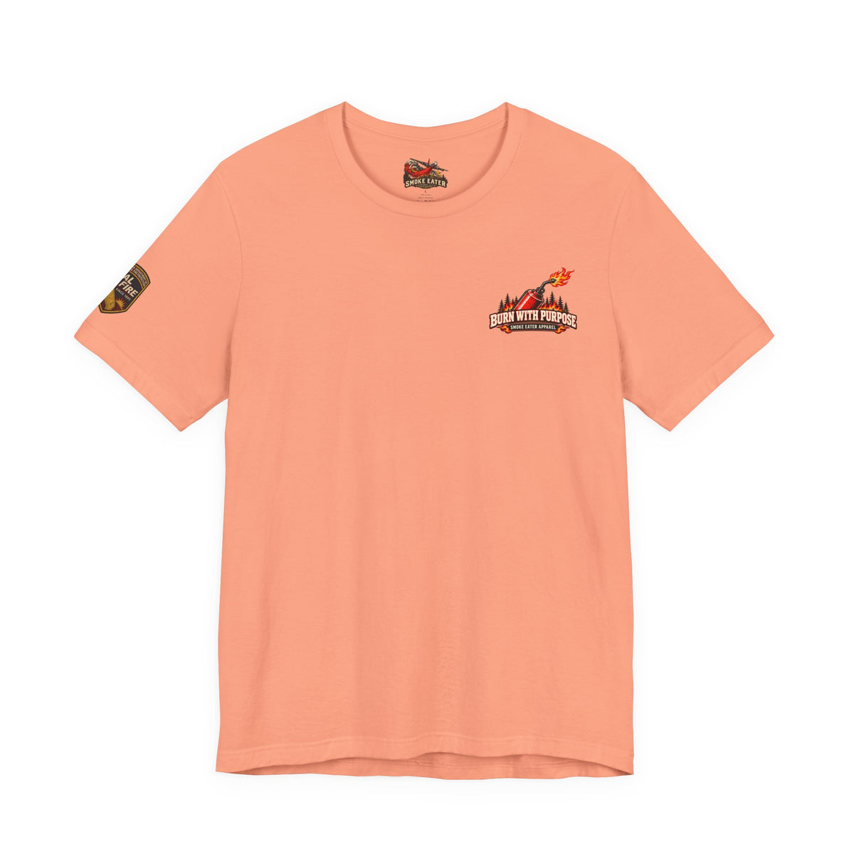 Burn With Purpose – Female Prescribed Burn Firefighter T-Shirt
