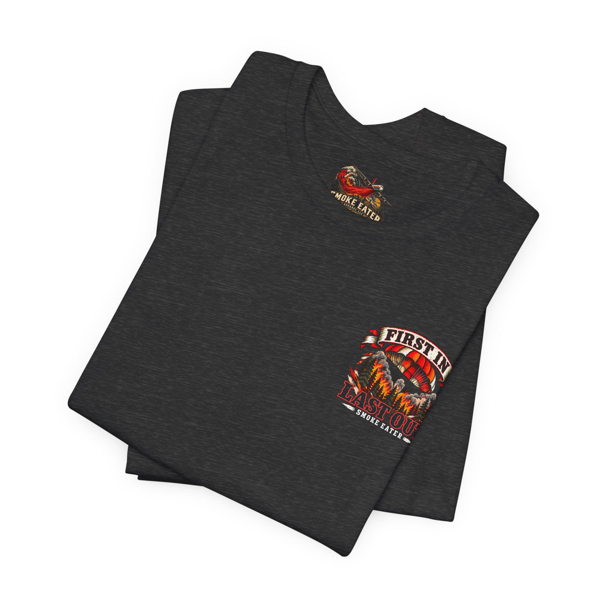 Copy of Skull Firefighter Graphic Tee | CAL FIRE Plane, Wildfire Smoke