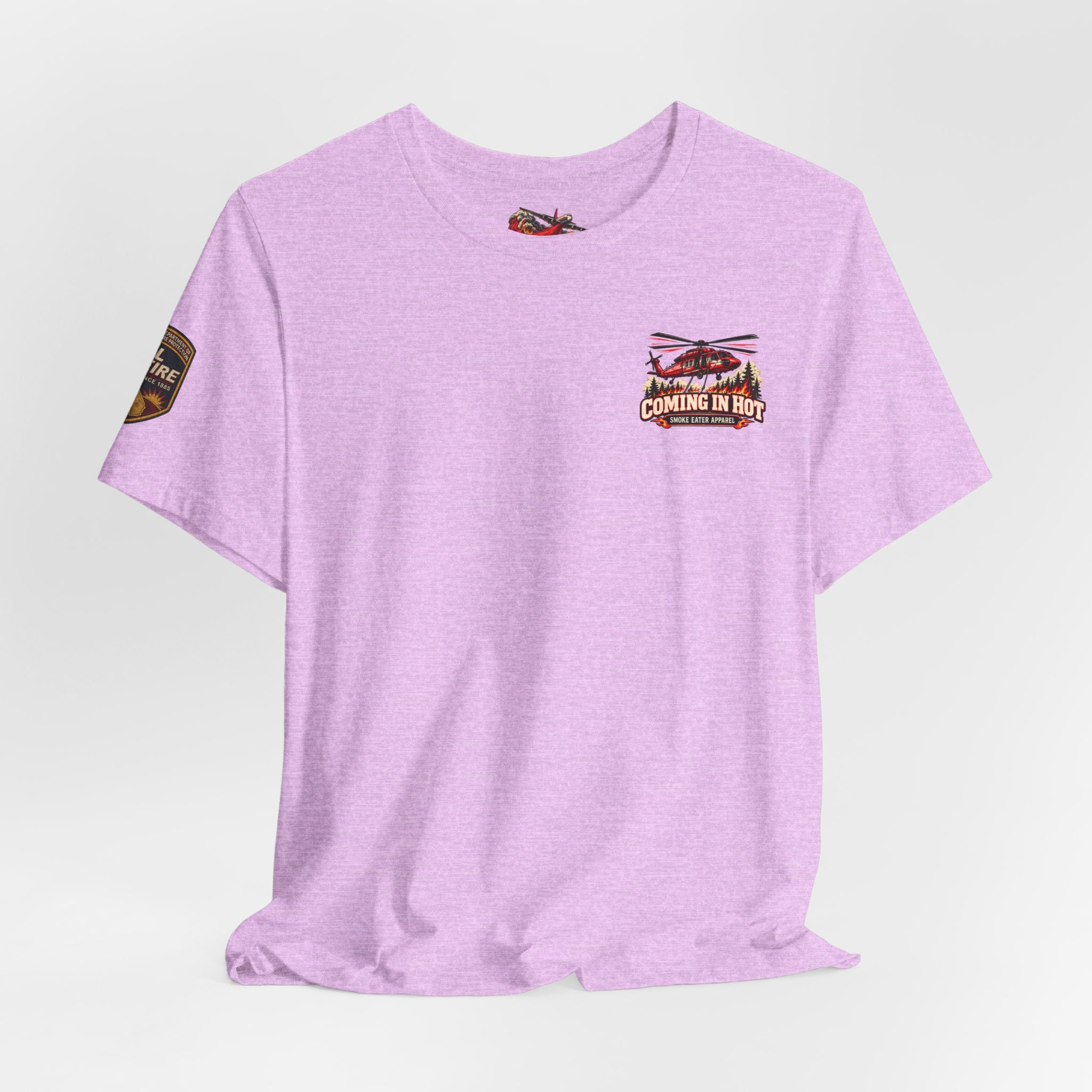 Coming in Hot – Female Helicopter Wildland Firefighter T-Shirt