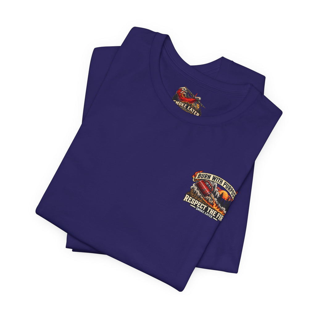 Skull Firefighter Graphic Tee | CAL FIRE Plane, Wildfire Smoke