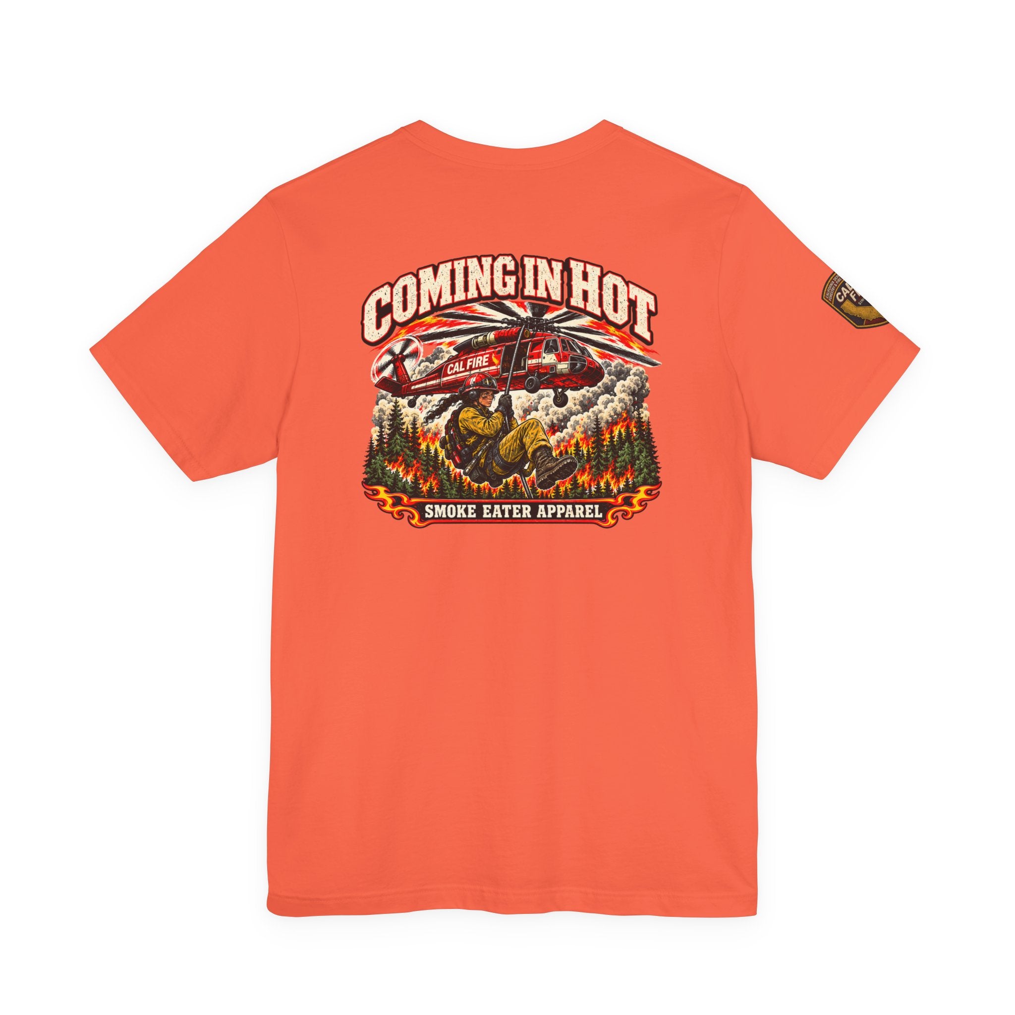 Coming in Hot – Female Helicopter Wildland Firefighter T-Shirt