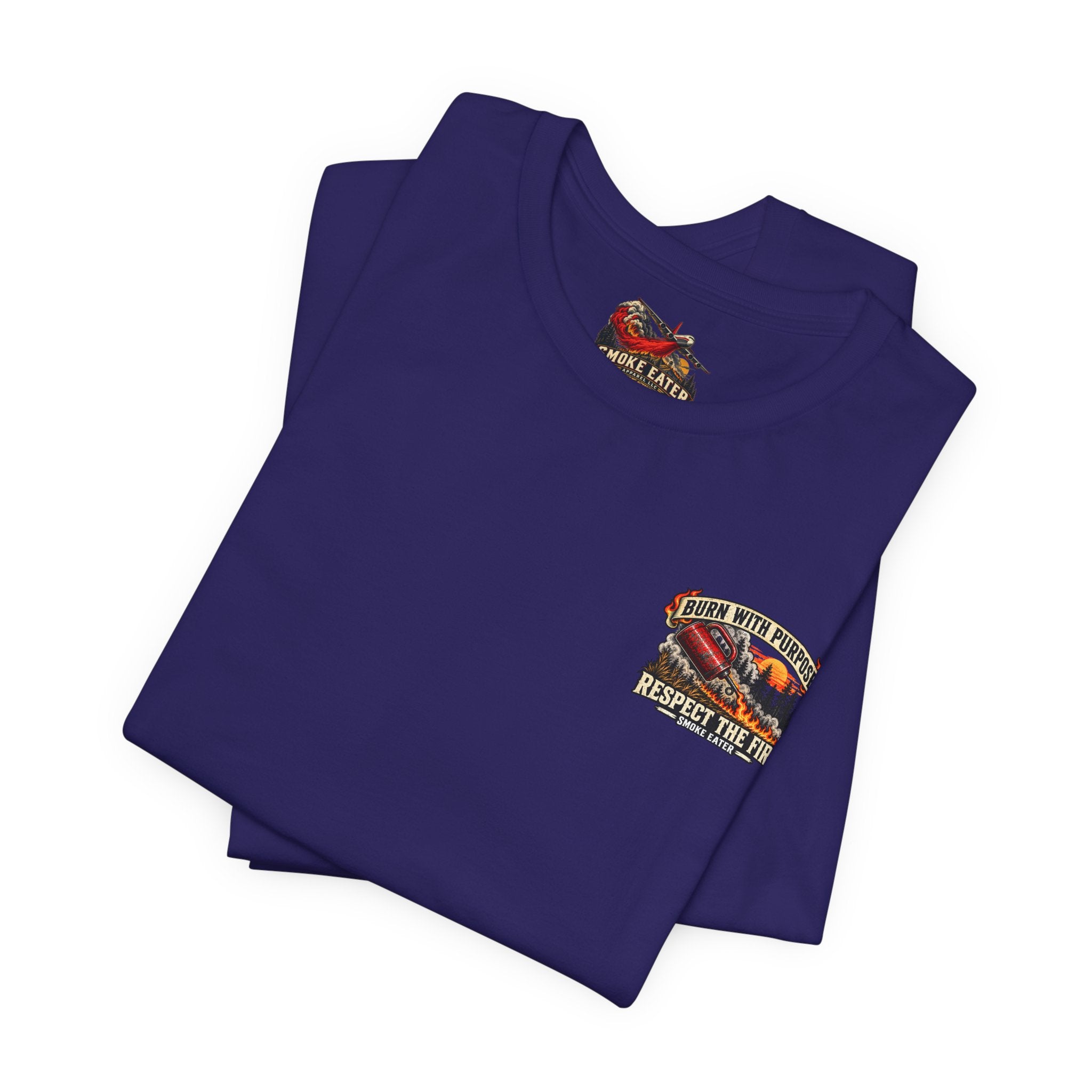 Copy of Skull Firefighter Graphic Tee | CAL FIRE Plane, Wildfire Smoke