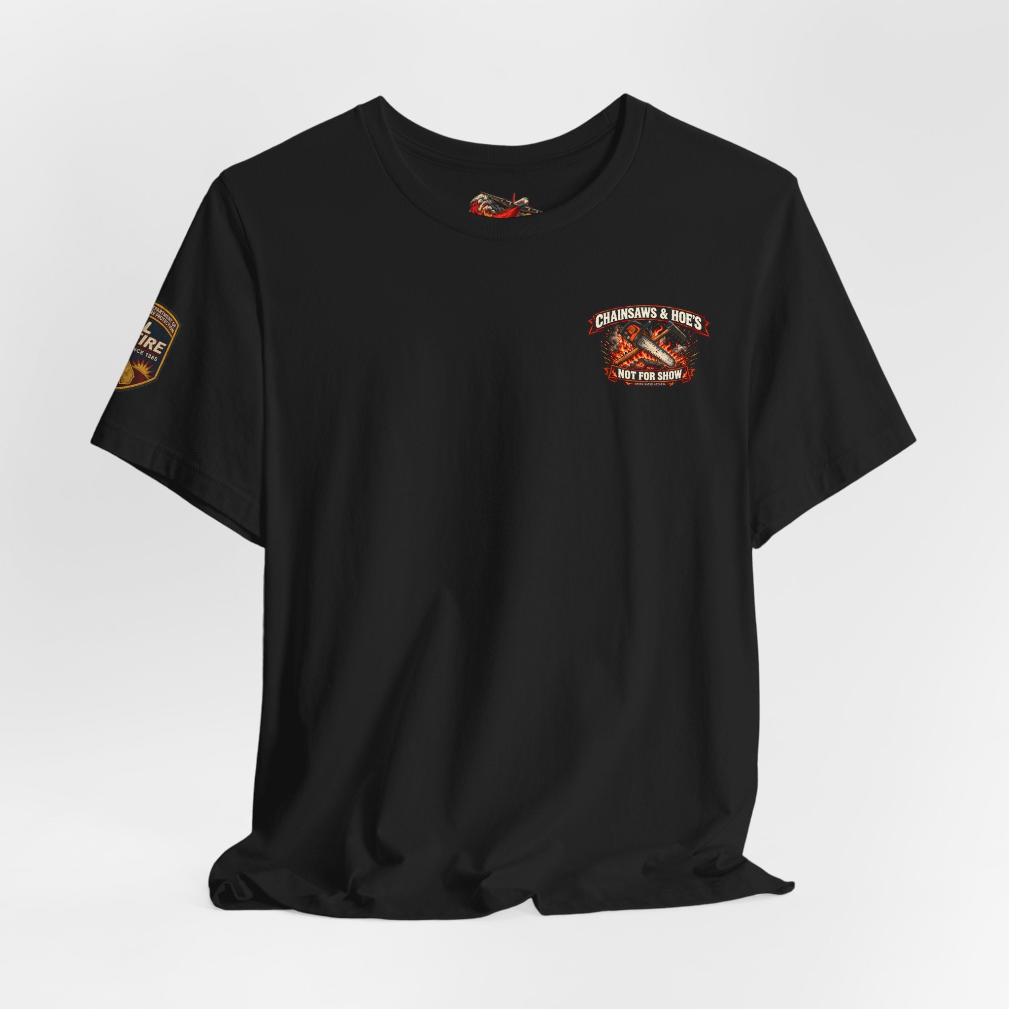 Chainsaws & Hoe’s – Wildland Firefighter Fireline Crew T-Shirt