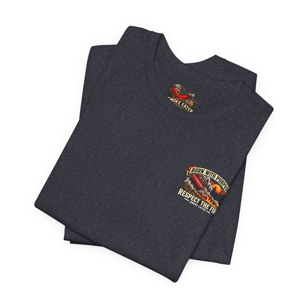 Copy of Skull Firefighter Graphic Tee | CAL FIRE Plane, Wildfire Smoke