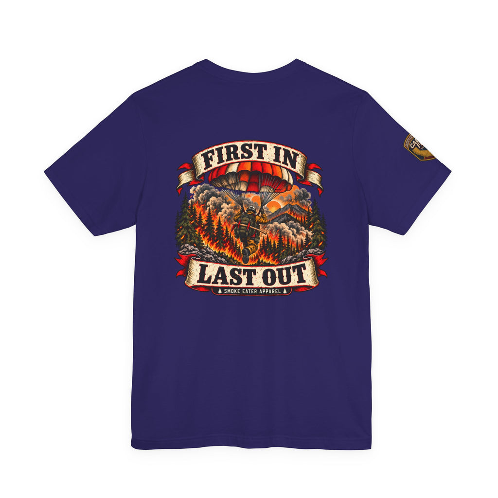 Copy of Skull Firefighter Graphic Tee | CAL FIRE Plane, Wildfire Smoke