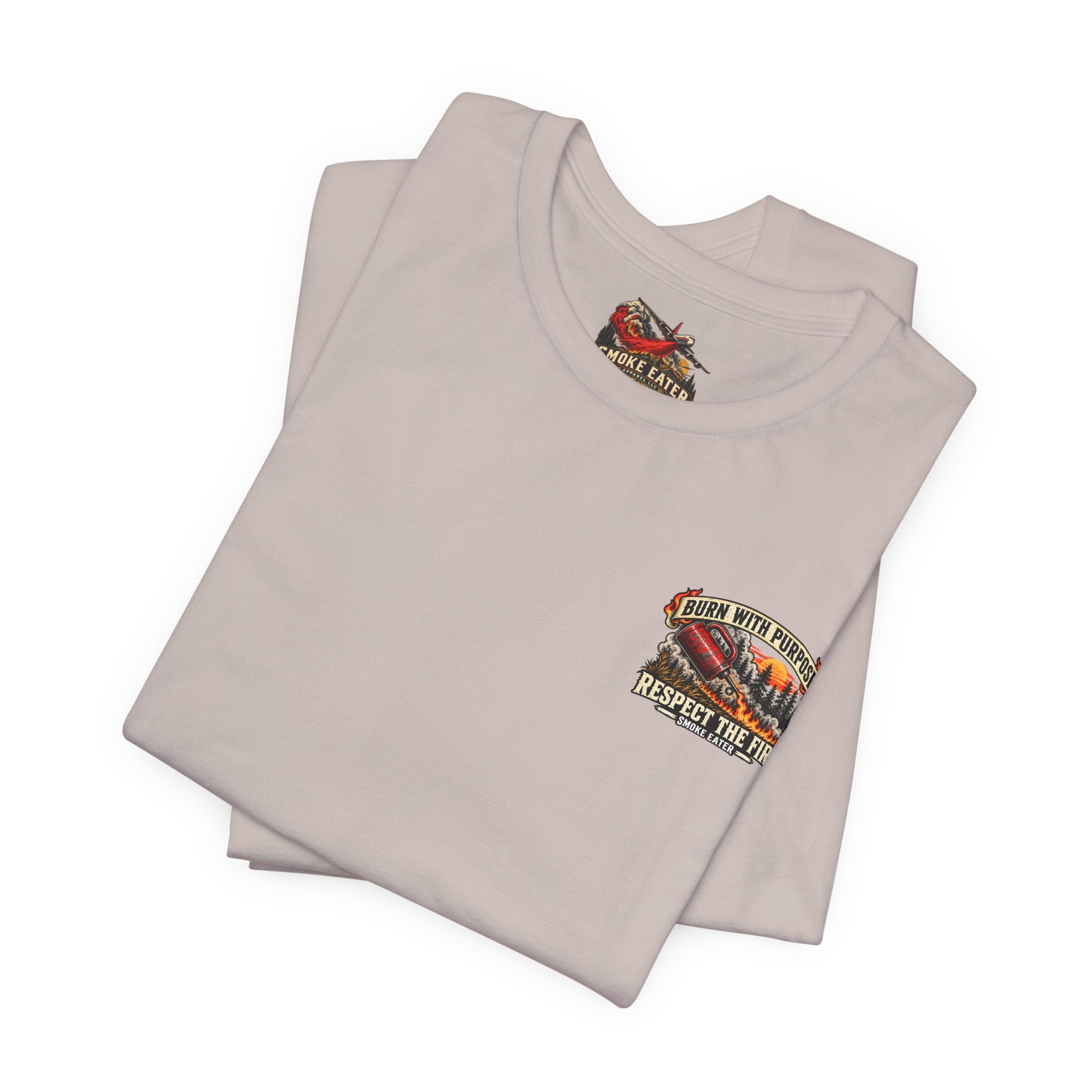 Skull Firefighter Graphic Tee | CAL FIRE Plane, Wildfire Smoke