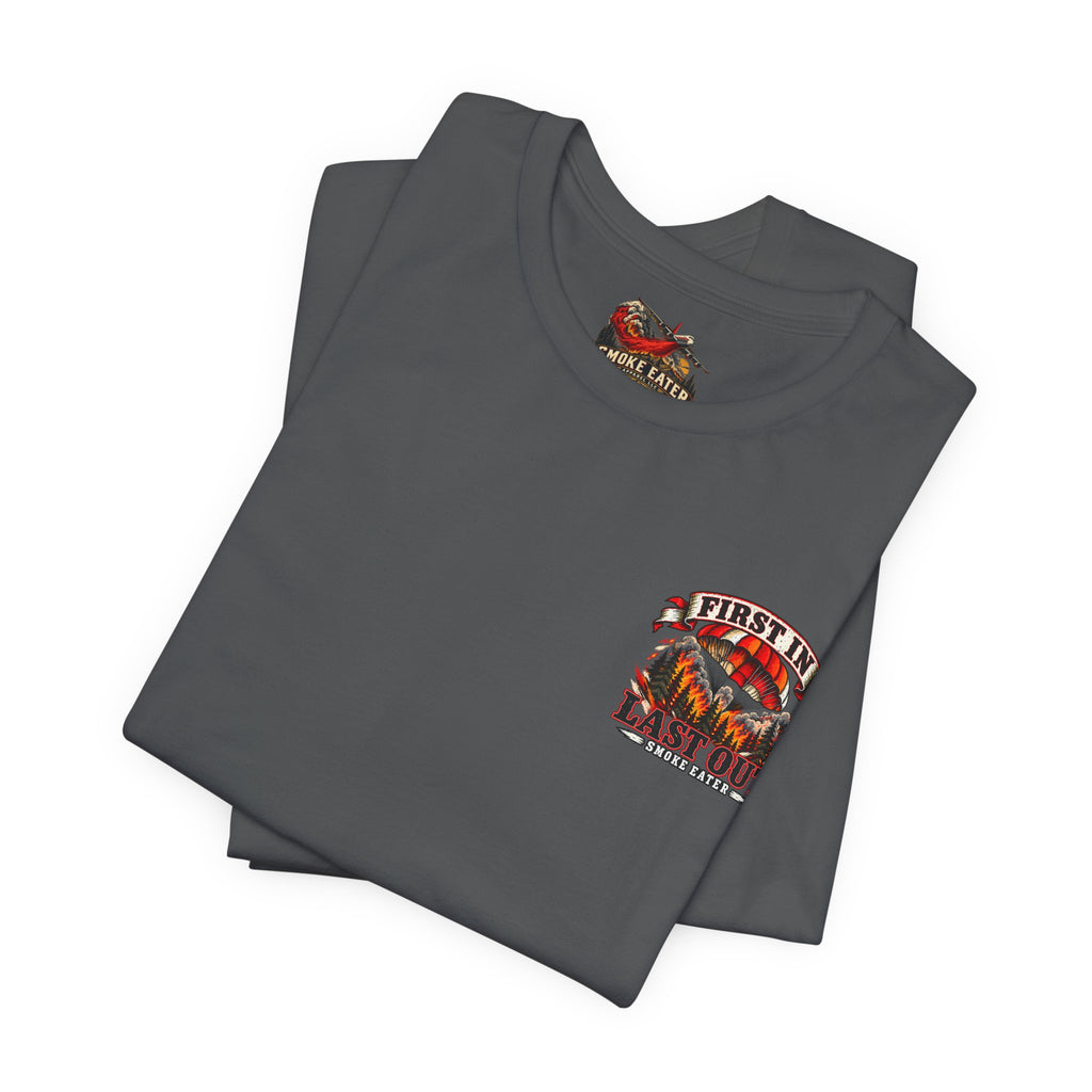 Skull Firefighter Graphic Tee | CAL FIRE Plane, Wildfire Smoke
