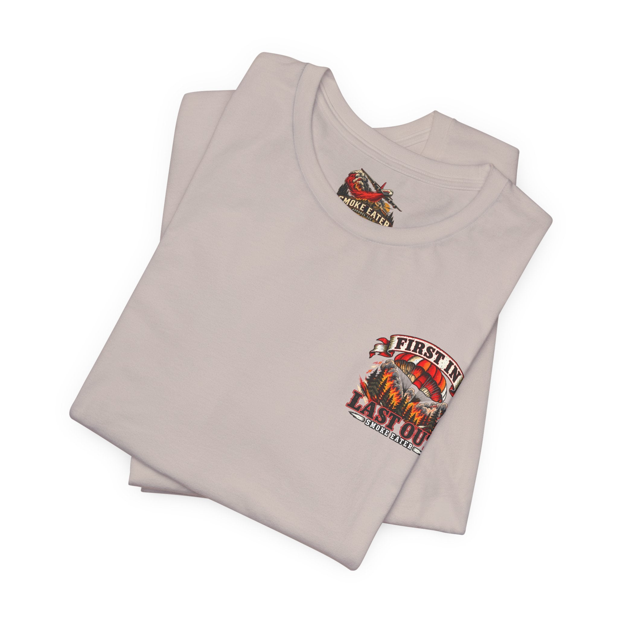 Skull Firefighter Graphic Tee | CAL FIRE Plane, Wildfire Smoke