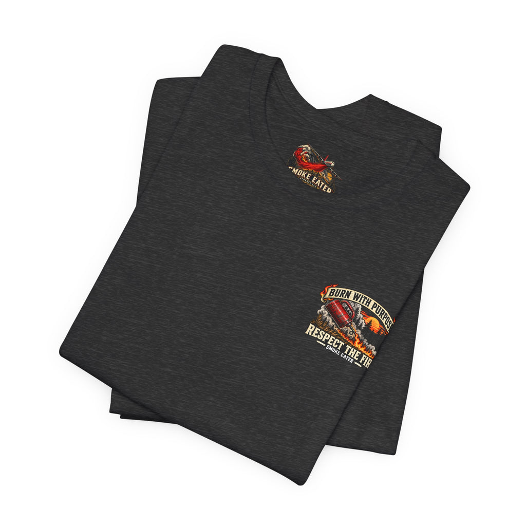 Skull Firefighter Graphic Tee | CAL FIRE Plane, Wildfire Smoke