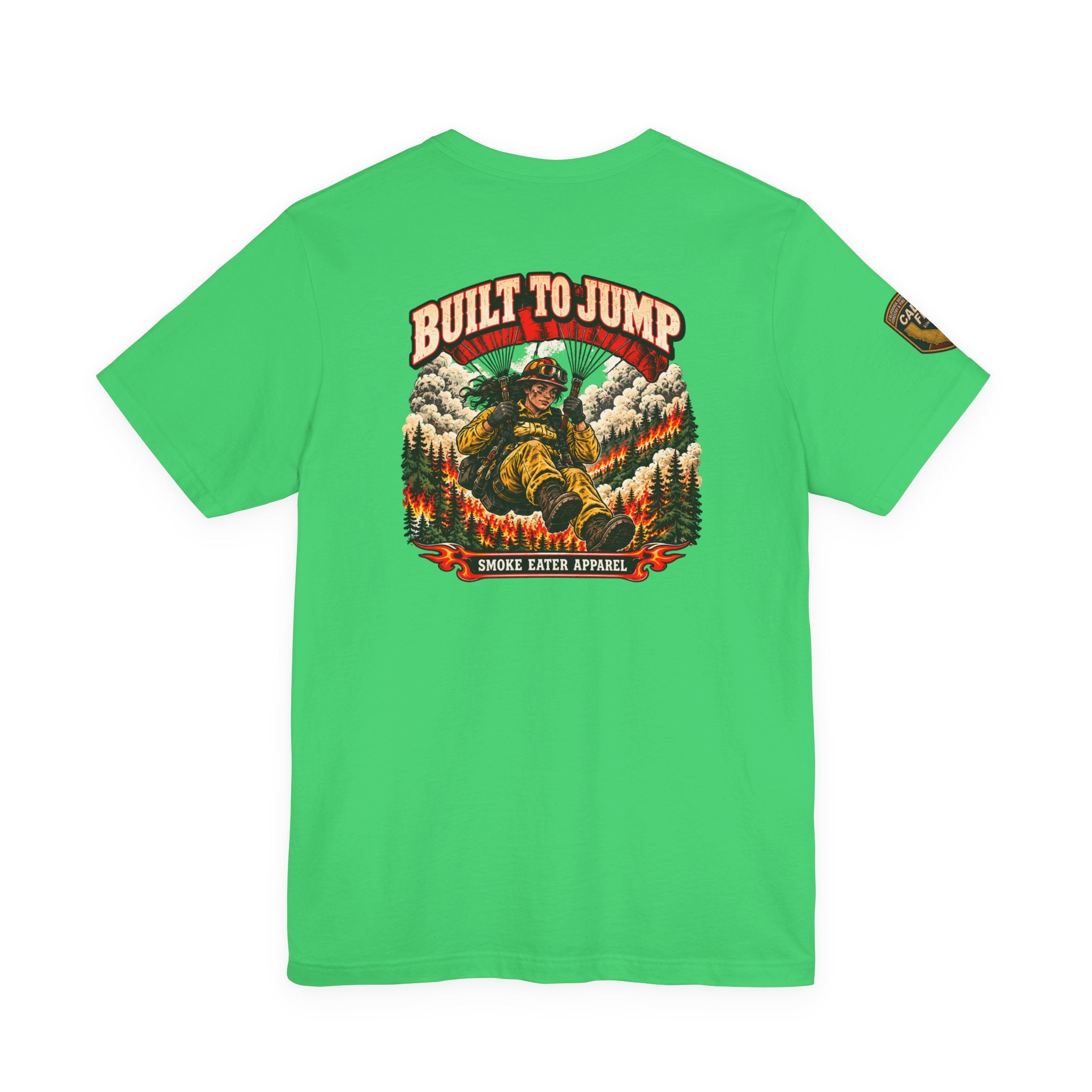 Built to Jump – Women’s Smokejumper Wildland Firefighter T-Shirt