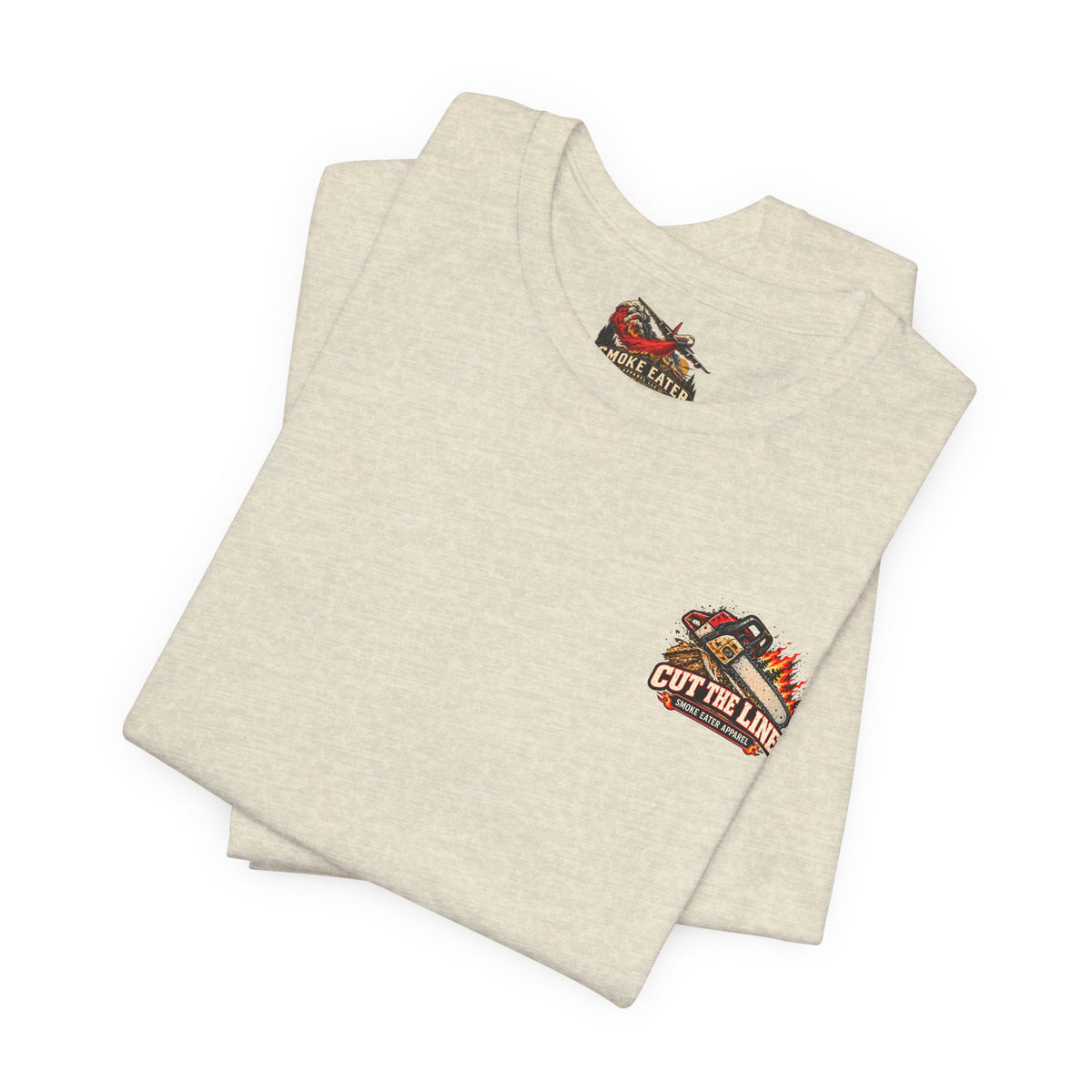 Cut the Line – Female Wildland Firefighter Chainsaw T-Shirt