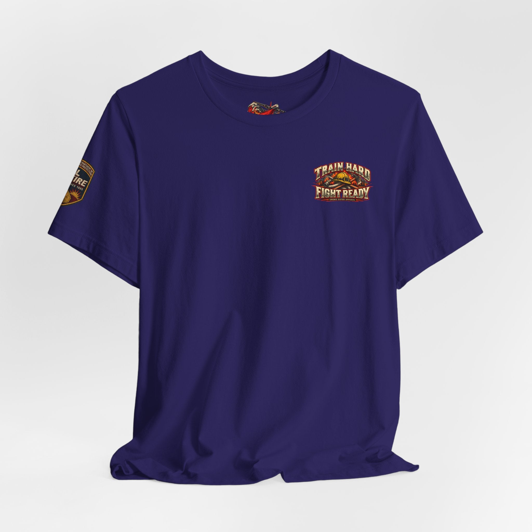 Train Hard, Fight Ready – Wildland Firefighter Smoke Eater Graphic T-Shirt
