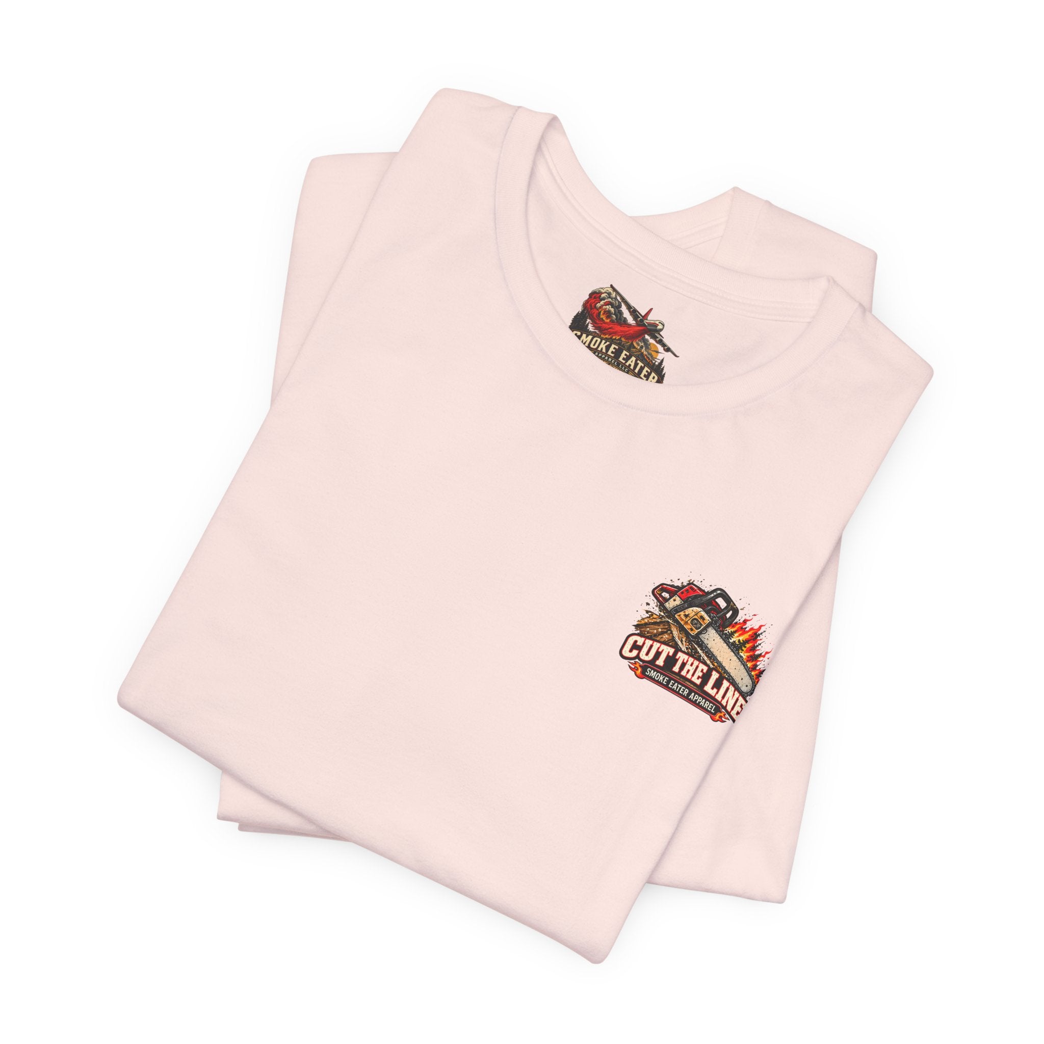Cut the Line – Female Wildland Firefighter Chainsaw T-Shirt