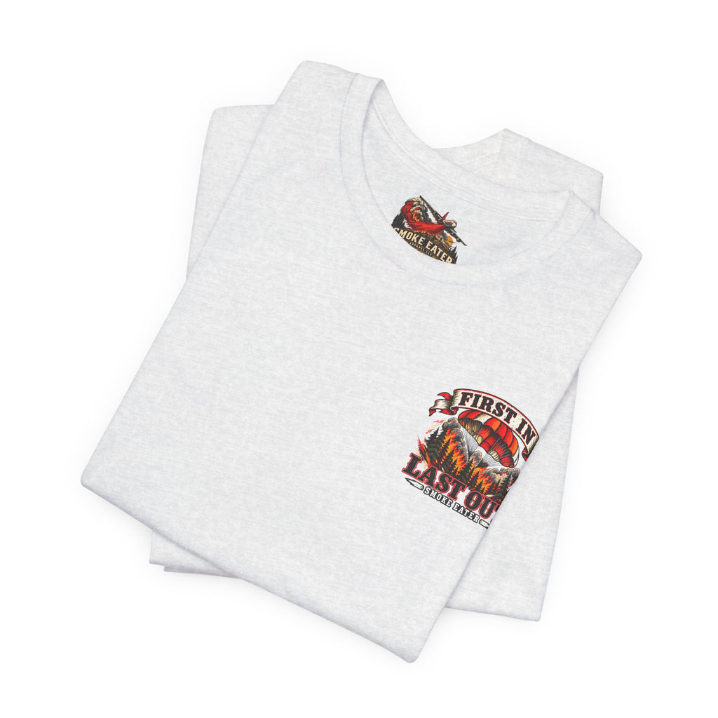 Skull Firefighter Graphic Tee | CAL FIRE Plane, Wildfire Smoke