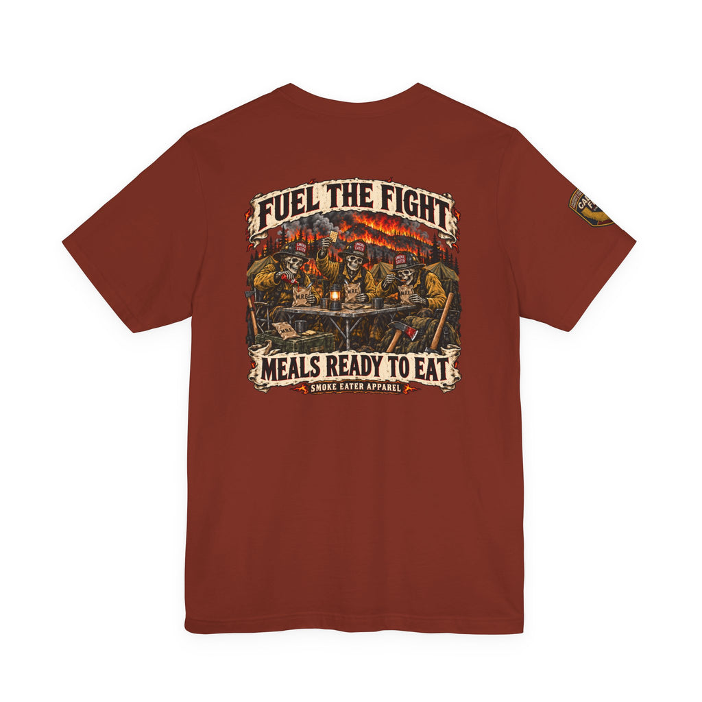 Meals Ready to Eat – Skeleton Wildland Firefighter M.R.E. T-Shirt