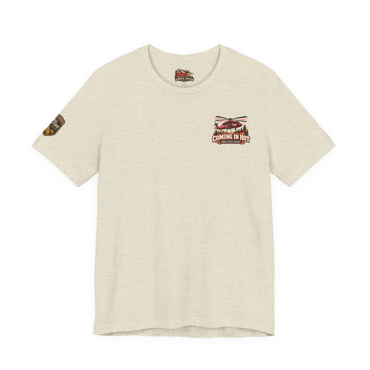 Coming in Hot – Female Helicopter Wildland Firefighter T-Shirt