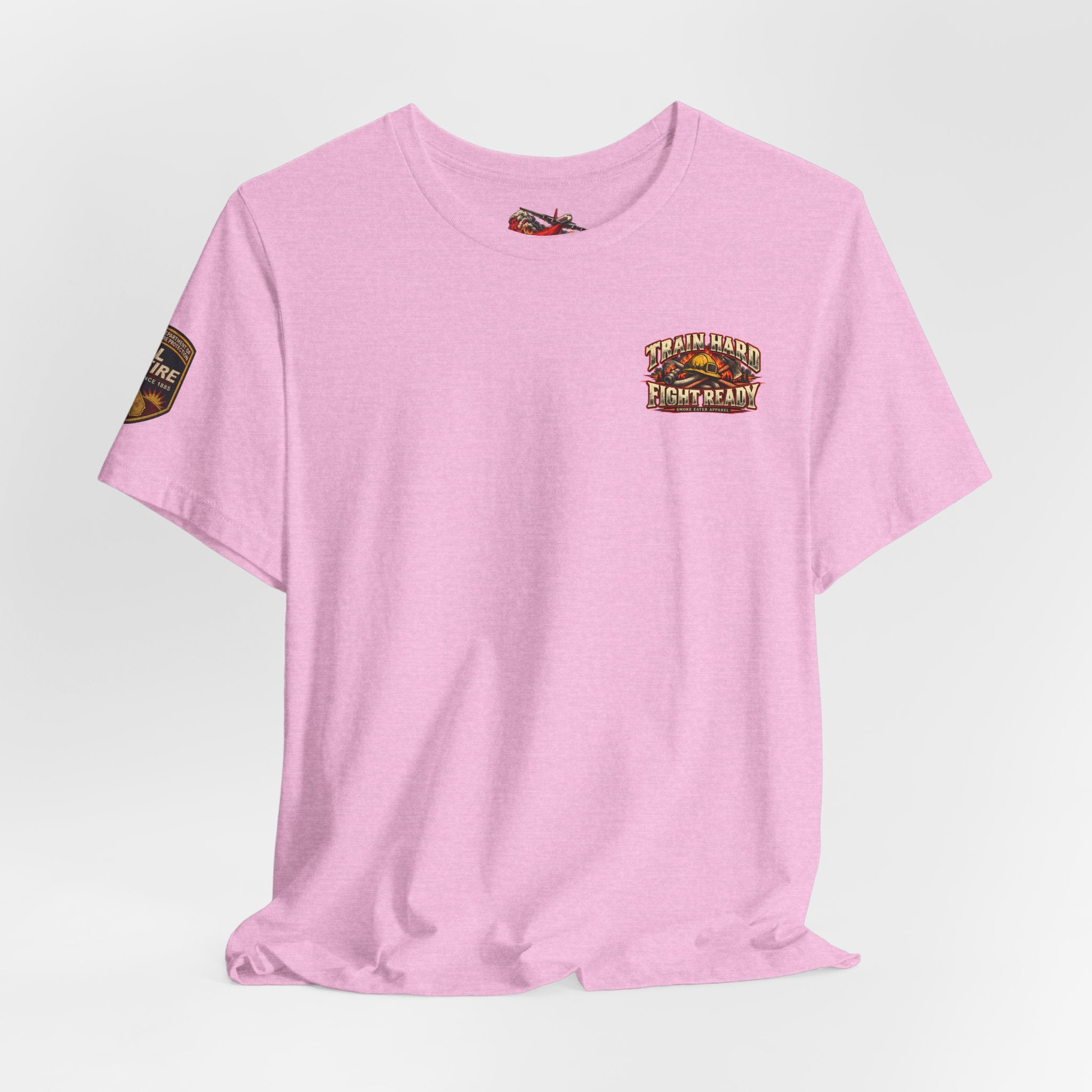 Train Hard, Fight Ready – Wildland Firefighter Smoke Eater Graphic T-Shirt