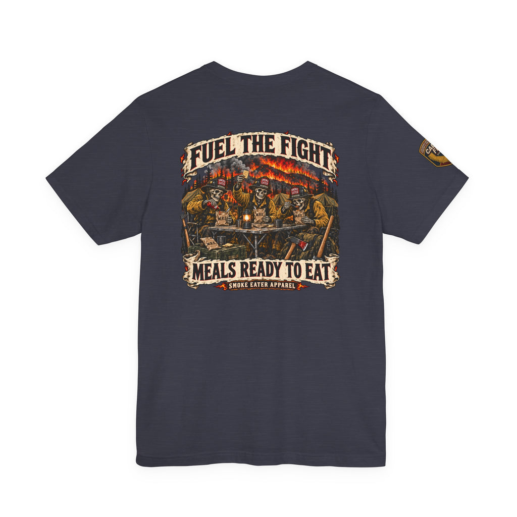 Meals Ready to Eat – Skeleton Wildland Firefighter M.R.E. T-Shirt