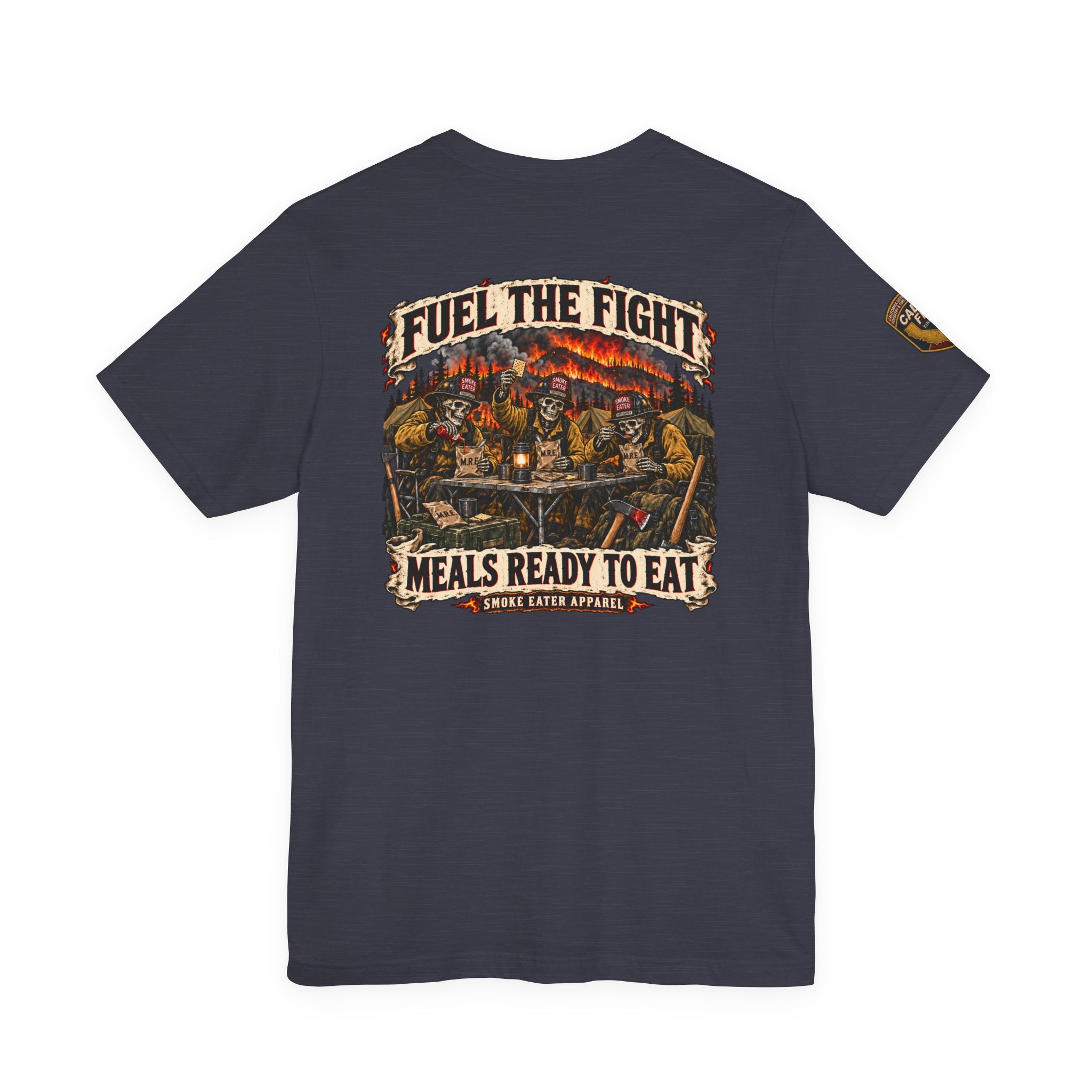 Meals Ready to Eat – Skeleton Wildland Firefighter M.R.E. T-Shirt