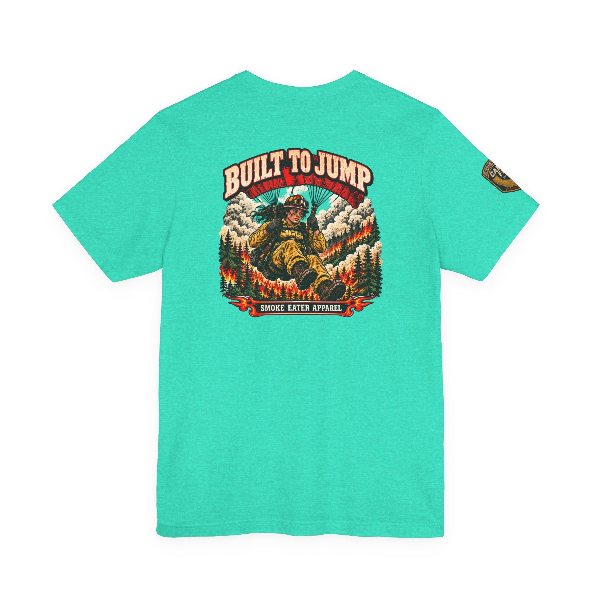 Built to Jump – Women’s Smokejumper Wildland Firefighter T-Shirt