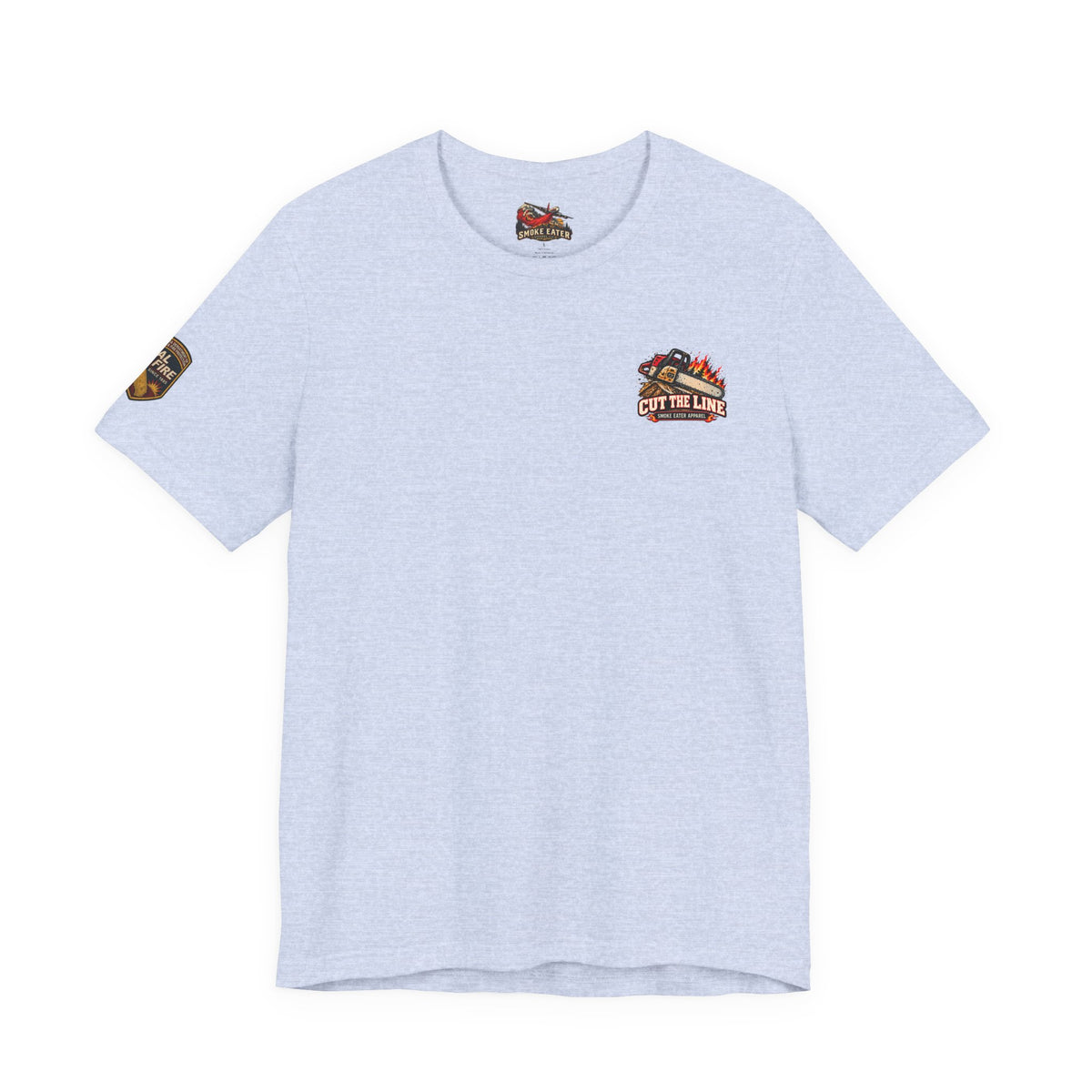 Cut the Line – Female Wildland Firefighter Chainsaw T-Shirt