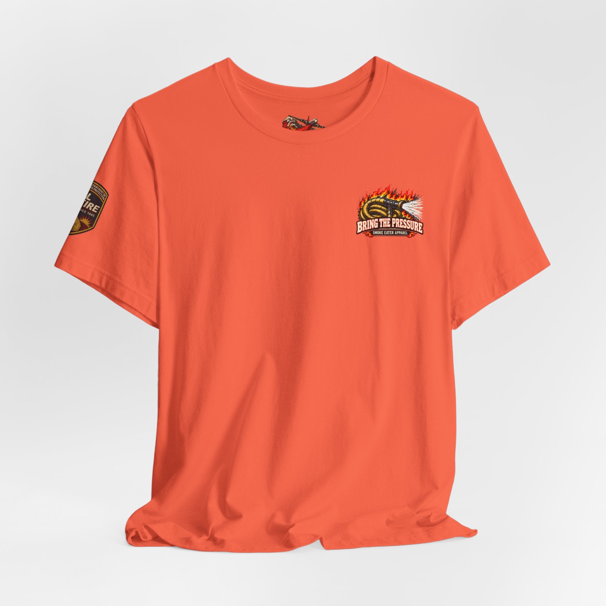 Bring the Pressure – Female Wildland Firefighter Hose Crew T-Shirt