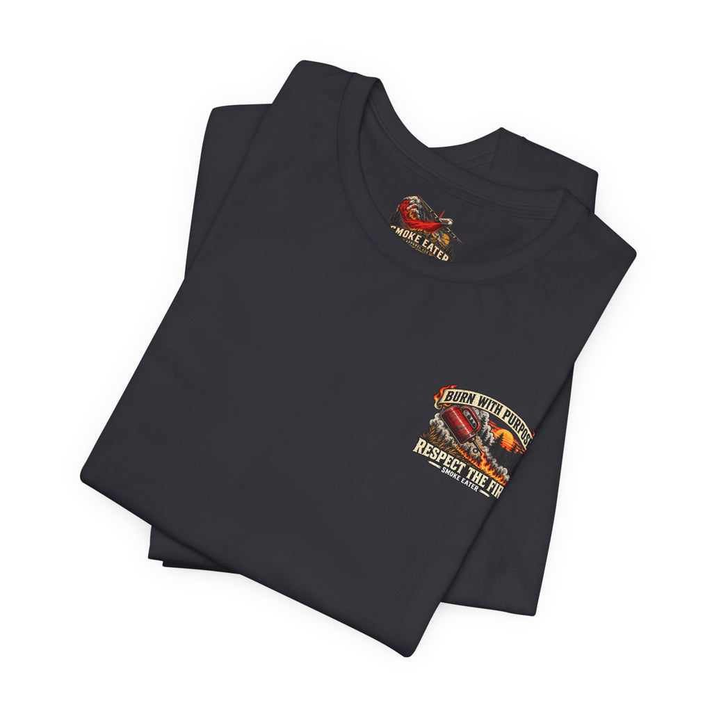 Skull Firefighter Graphic Tee | CAL FIRE Plane, Wildfire Smoke