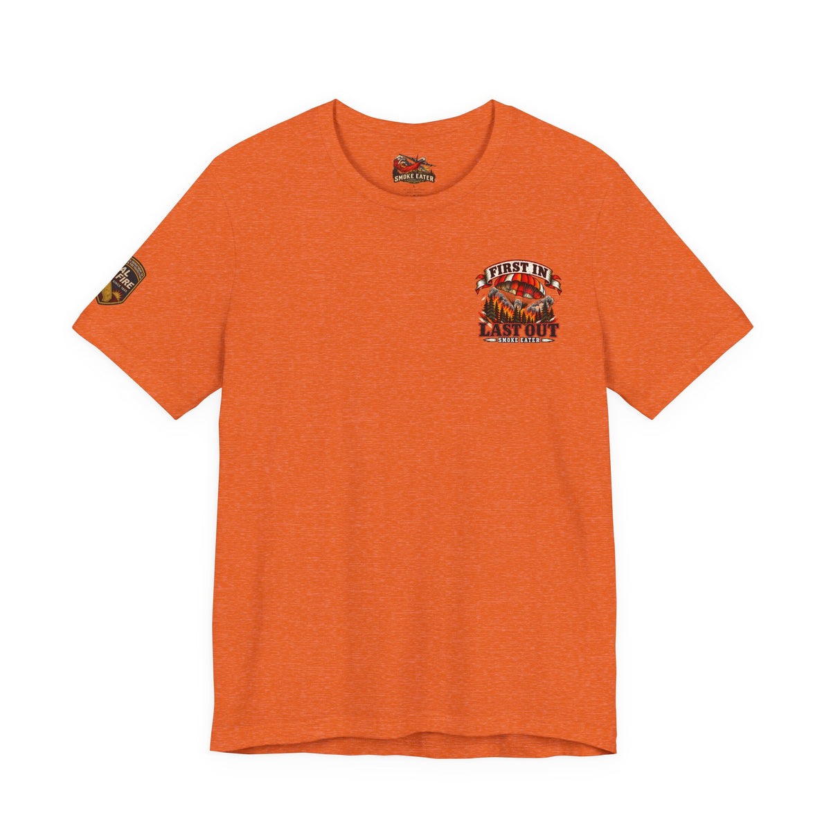 Skull Firefighter Graphic Tee | CAL FIRE Plane, Wildfire Smoke