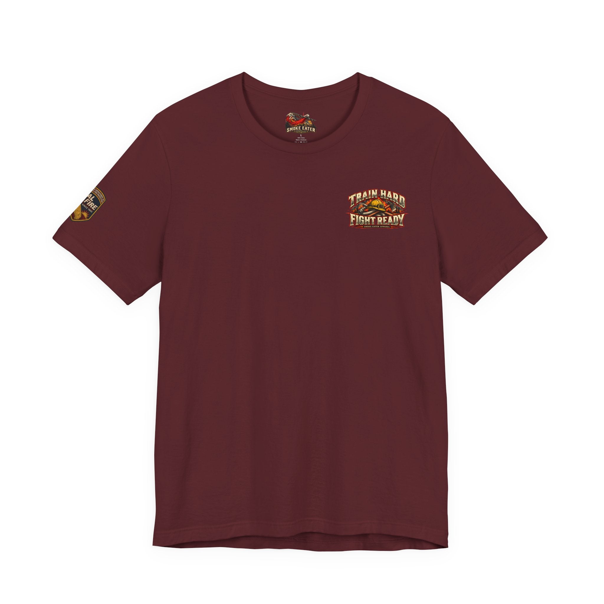 Train Hard, Fight Ready – Wildland Firefighter Smoke Eater Graphic T-Shirt