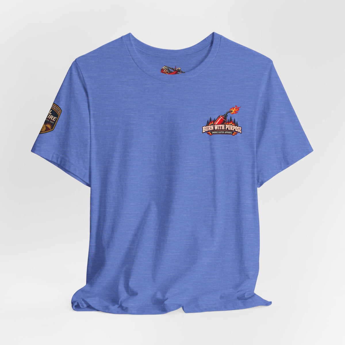 Burn With Purpose – Female Prescribed Burn Firefighter T-Shirt