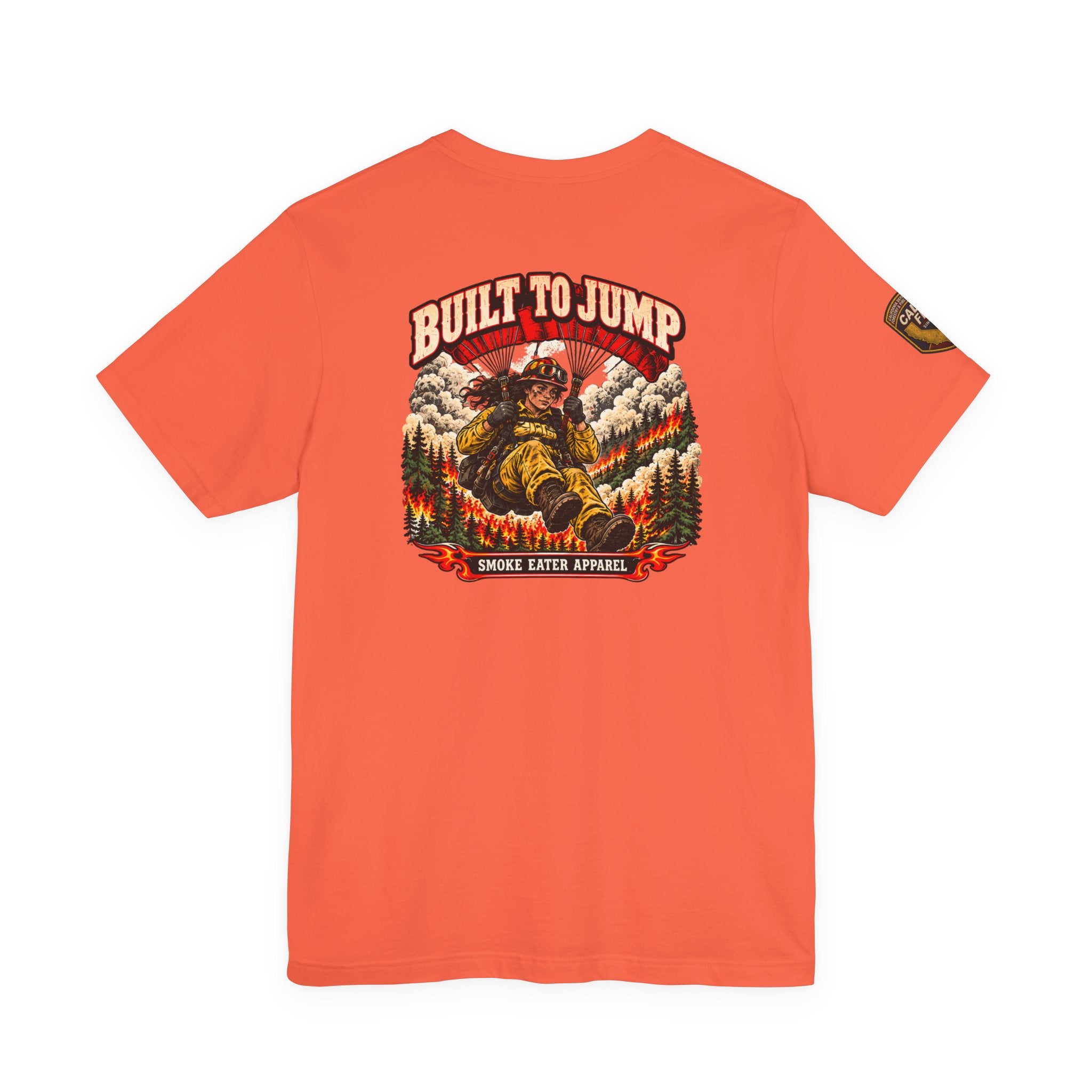 Built to Jump – Women’s Smokejumper Wildland Firefighter T-Shirt