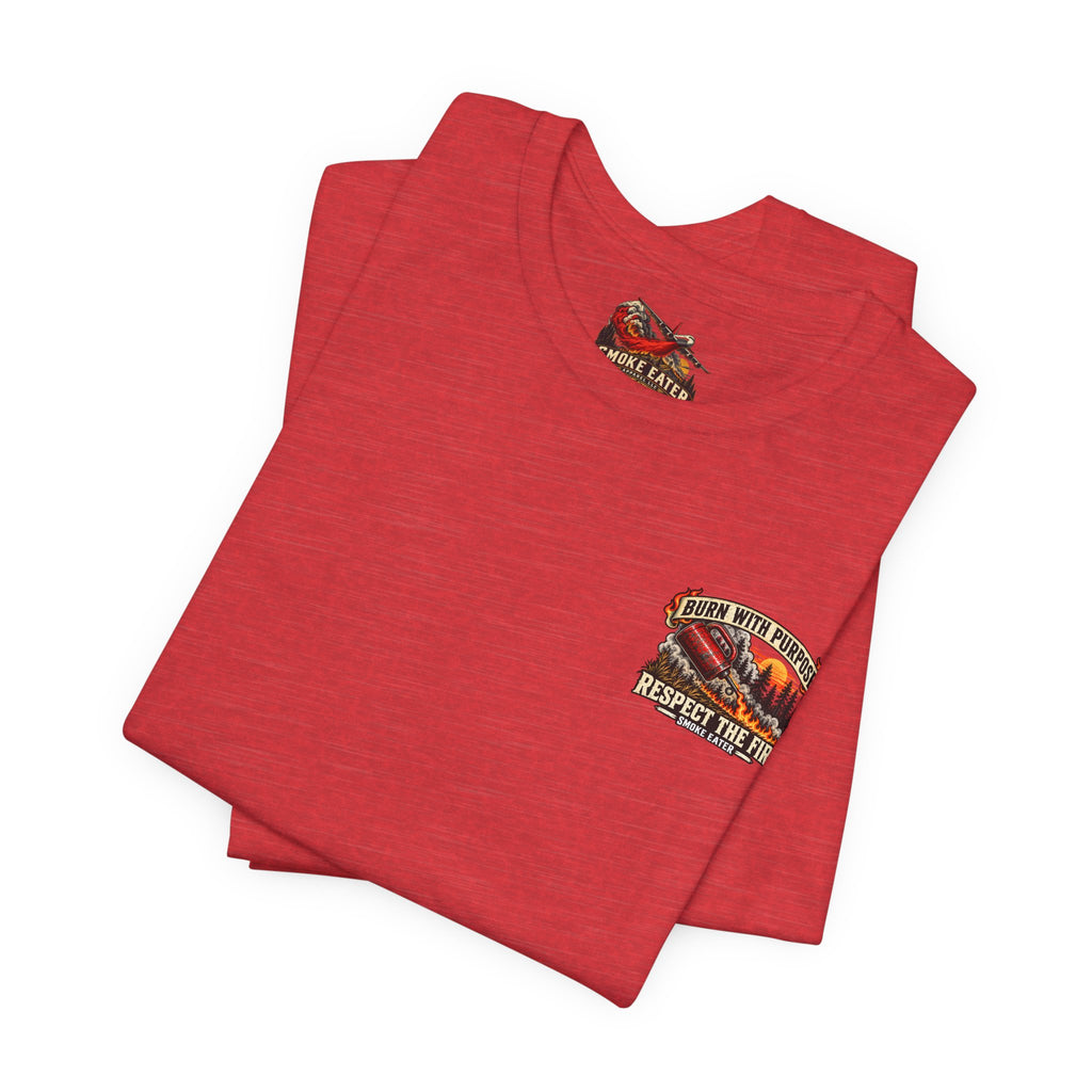 Skull Firefighter Graphic Tee | CAL FIRE Plane, Wildfire Smoke