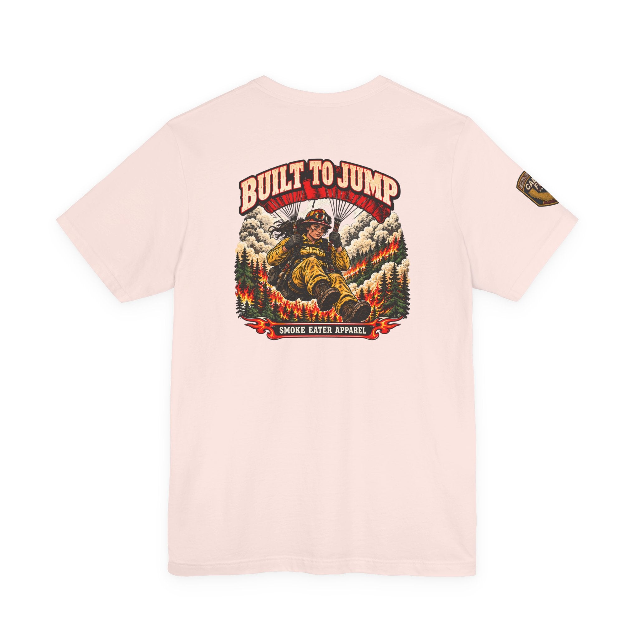 Built to Jump – Women’s Smokejumper Wildland Firefighter T-Shirt