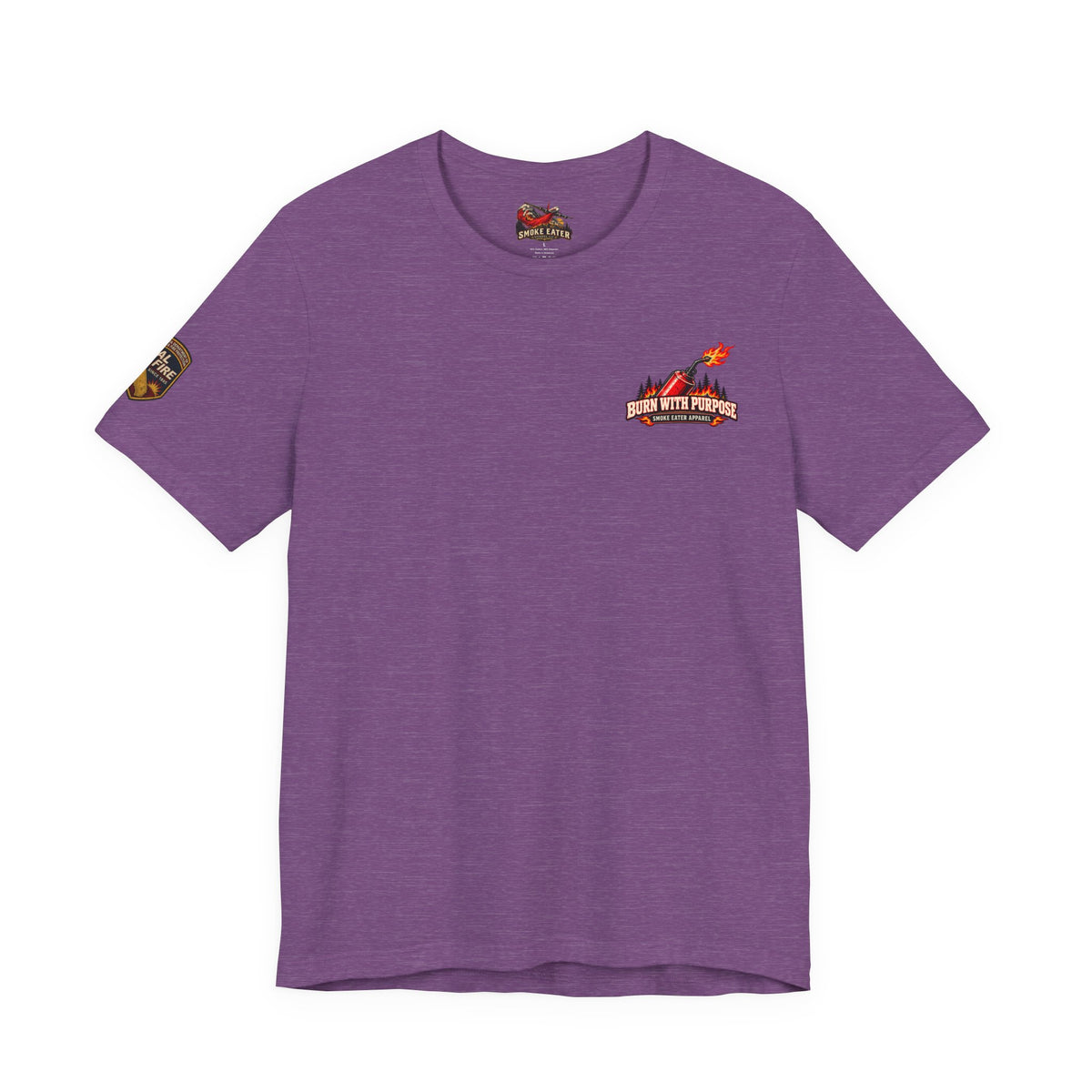 Burn With Purpose – Female Prescribed Burn Firefighter T-Shirt
