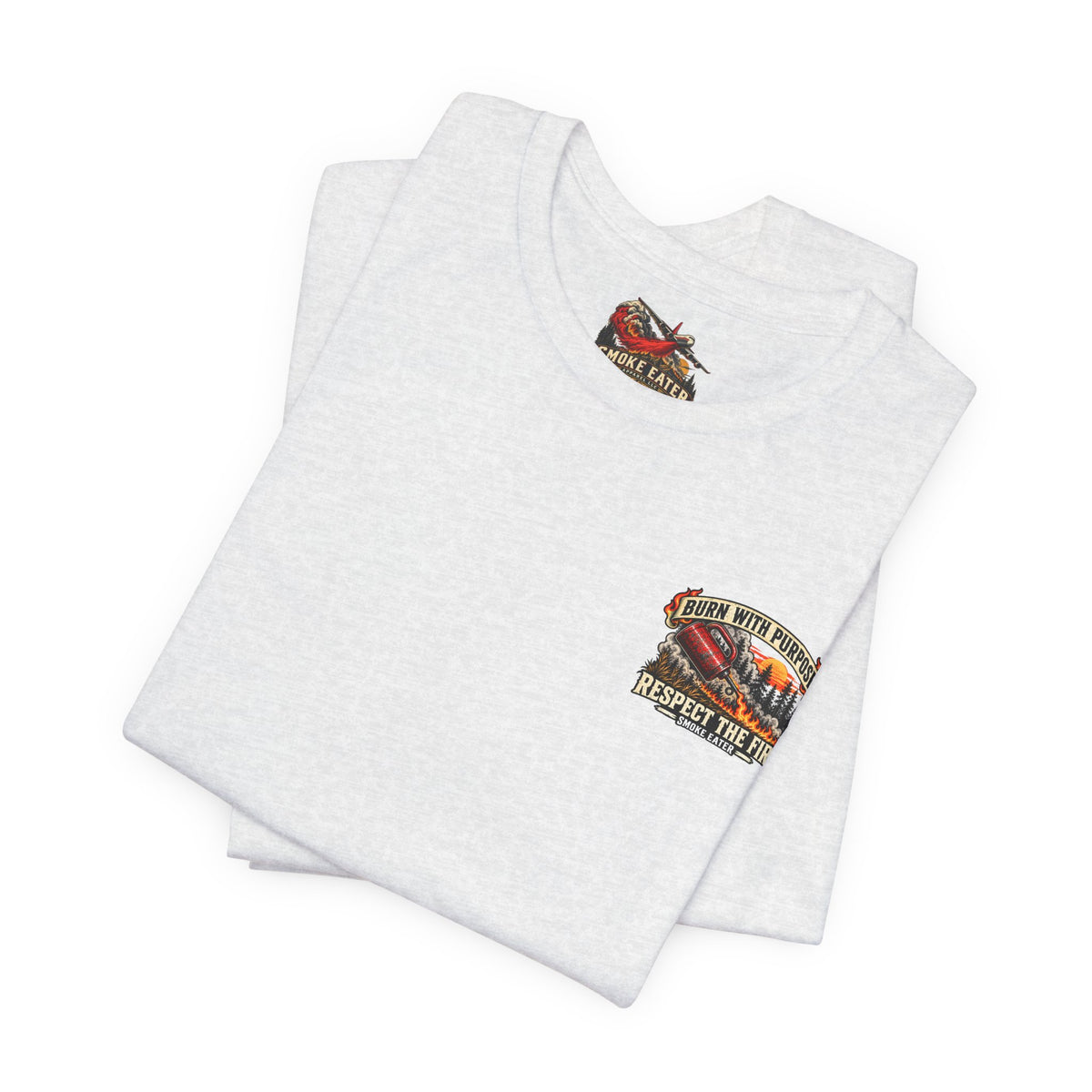 Skull Firefighter Graphic Tee | CAL FIRE Plane, Wildfire Smoke