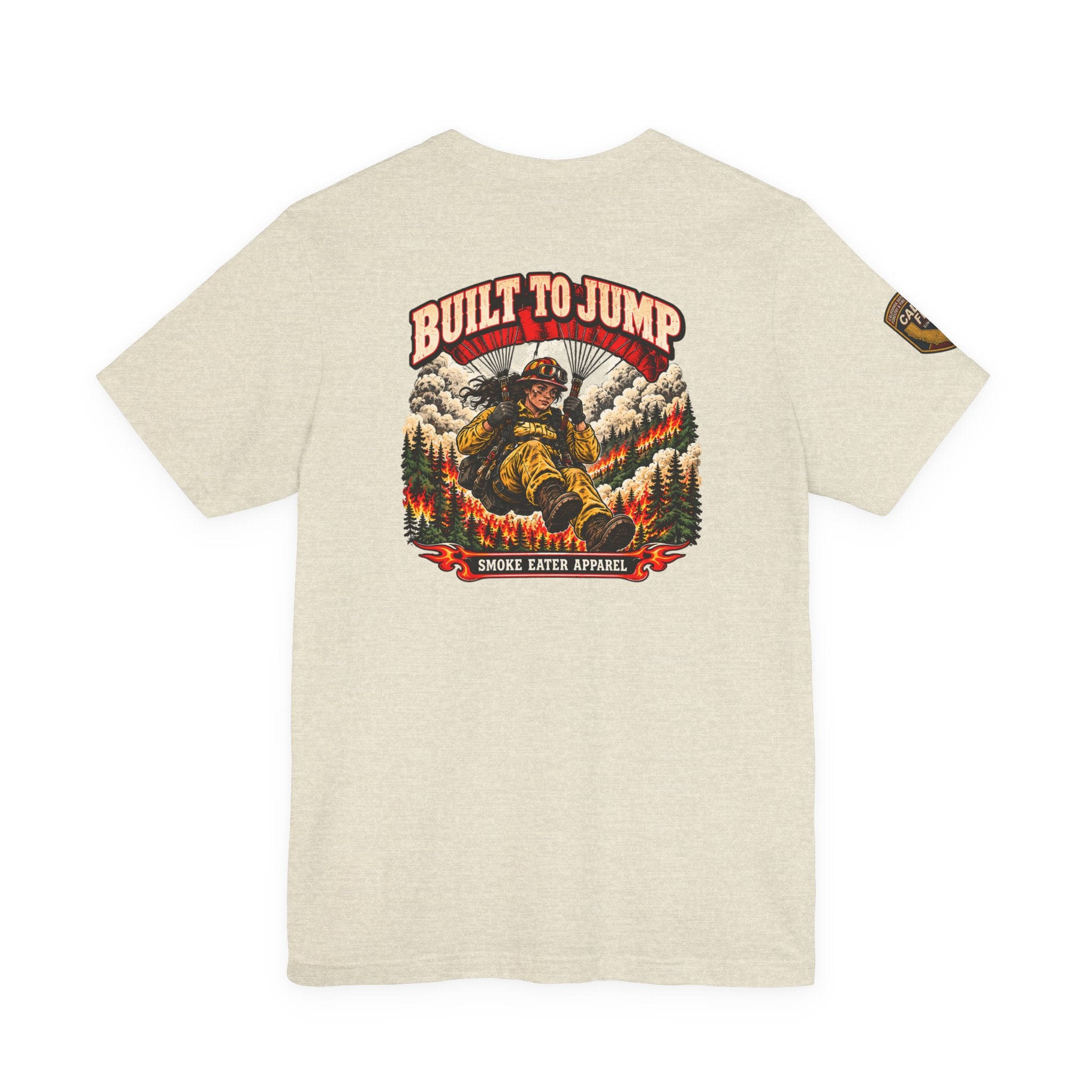 Built to Jump – Women’s Smokejumper Wildland Firefighter T-Shirt