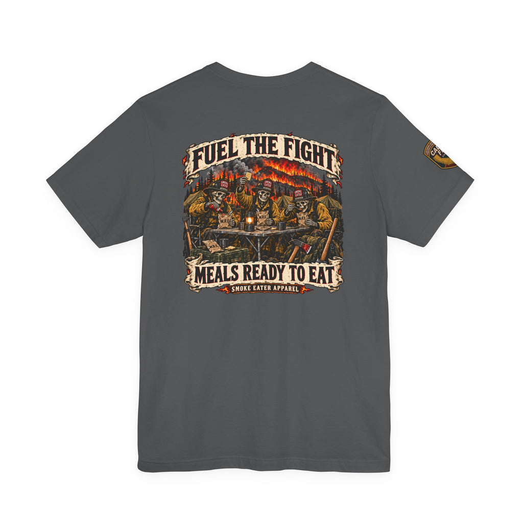 Meals Ready to Eat – Skeleton Wildland Firefighter M.R.E. T-Shirt