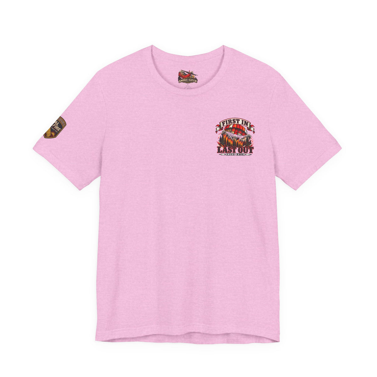 Copy of Skull Firefighter Graphic Tee | CAL FIRE Plane, Wildfire Smoke