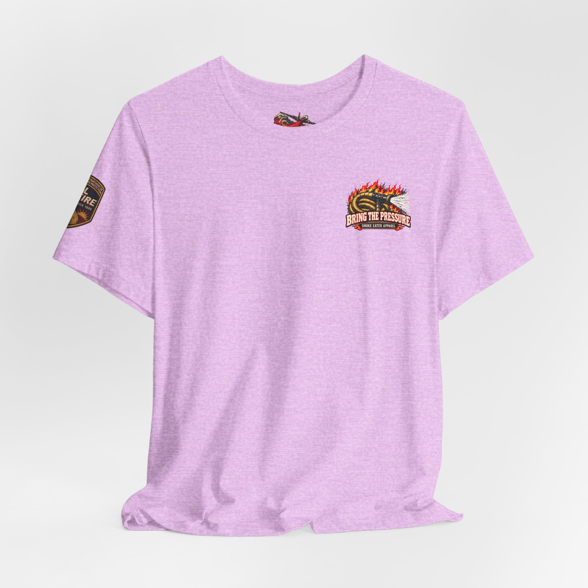Bring the Pressure – Female Wildland Firefighter Hose Crew T-Shirt