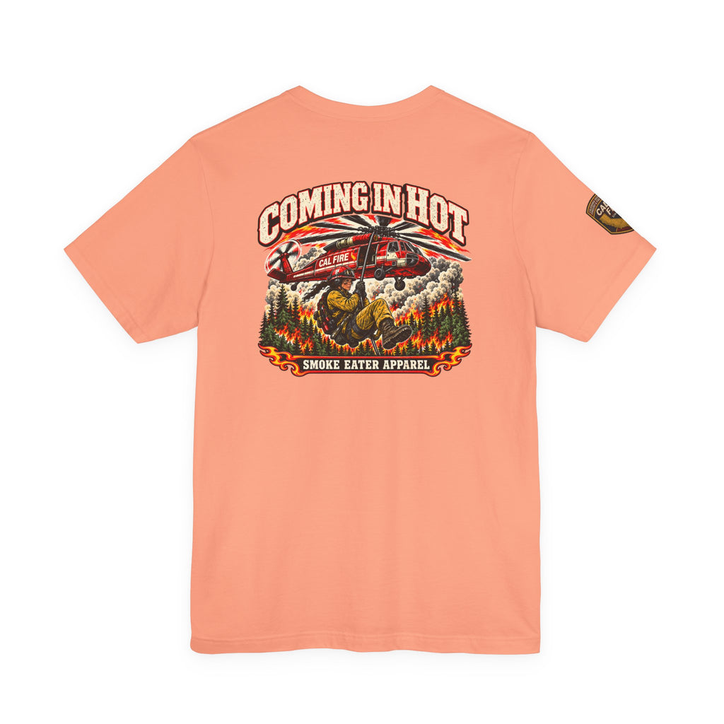 Coming in Hot – Female Helicopter Wildland Firefighter T-Shirt
