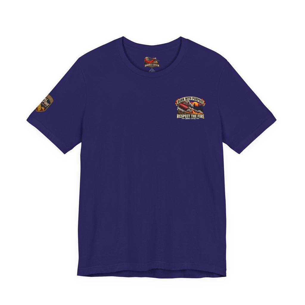 Skull Firefighter Graphic Tee | CAL FIRE Plane, Wildfire Smoke