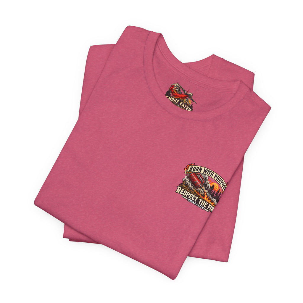 Copy of Skull Firefighter Graphic Tee | CAL FIRE Plane, Wildfire Smoke