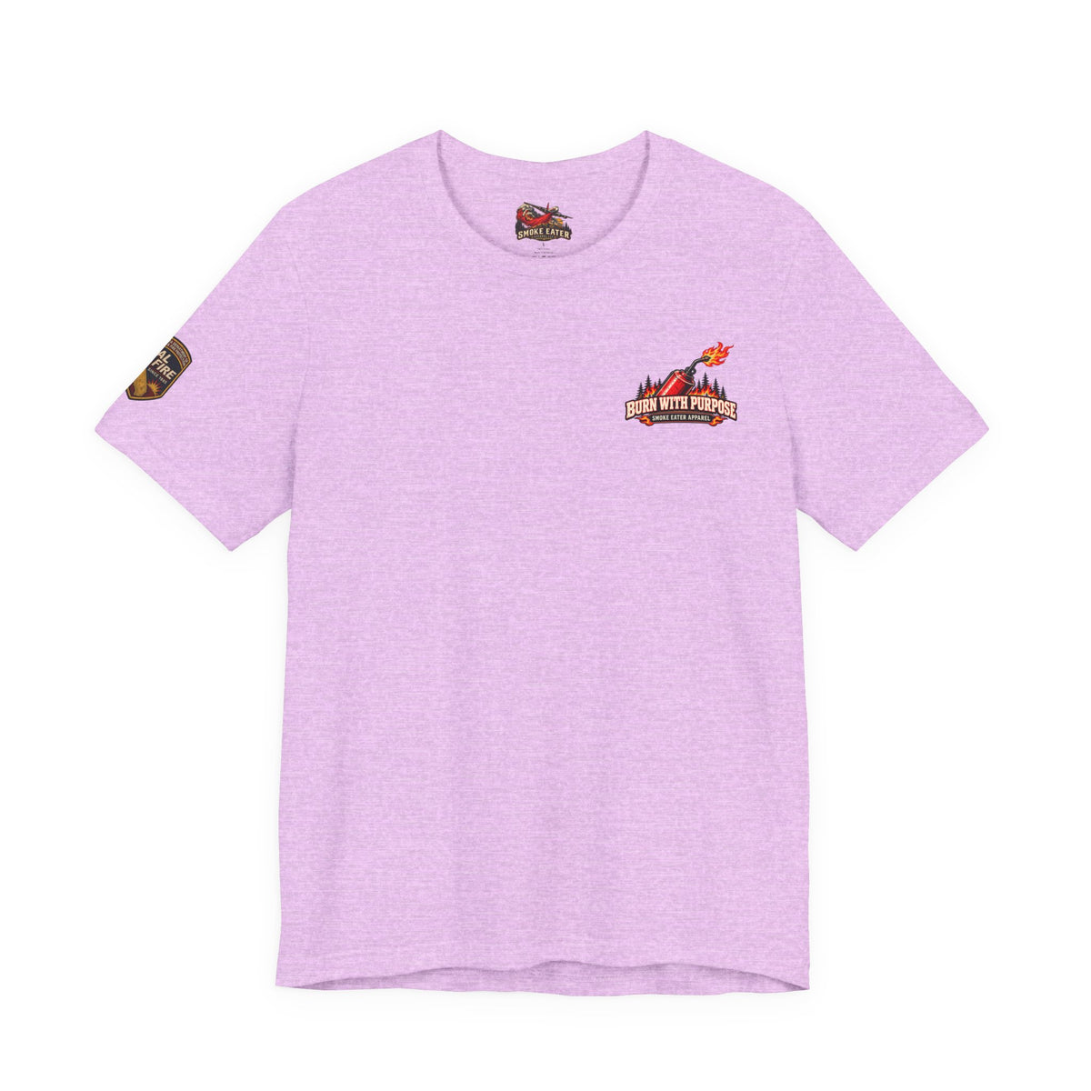 Burn With Purpose – Female Prescribed Burn Firefighter T-Shirt