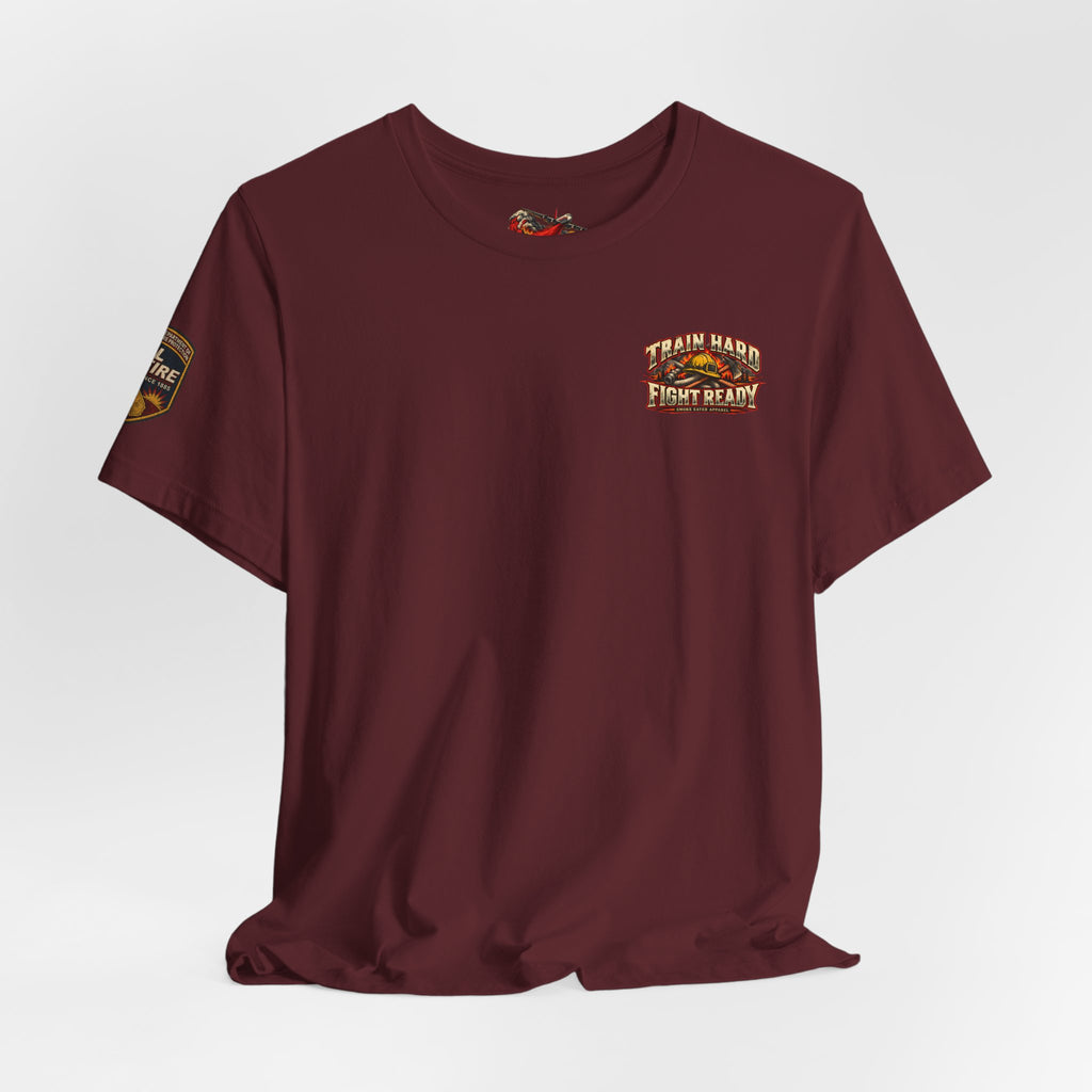 Train Hard, Fight Ready – Wildland Firefighter Smoke Eater Graphic T-Shirt