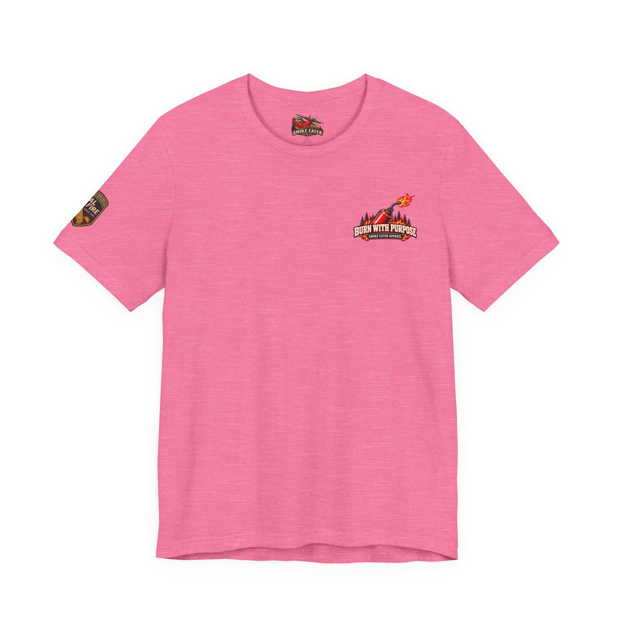 Burn With Purpose – Female Prescribed Burn Firefighter T-Shirt
