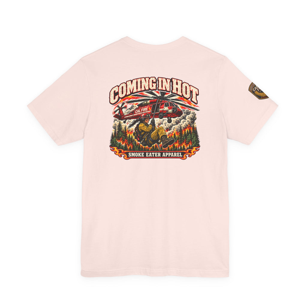 Coming in Hot – Female Helicopter Wildland Firefighter T-Shirt