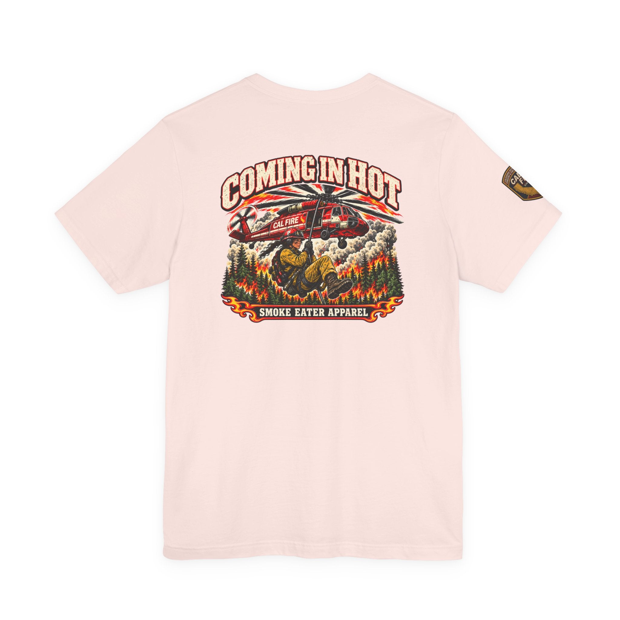 Coming in Hot – Female Helicopter Wildland Firefighter T-Shirt