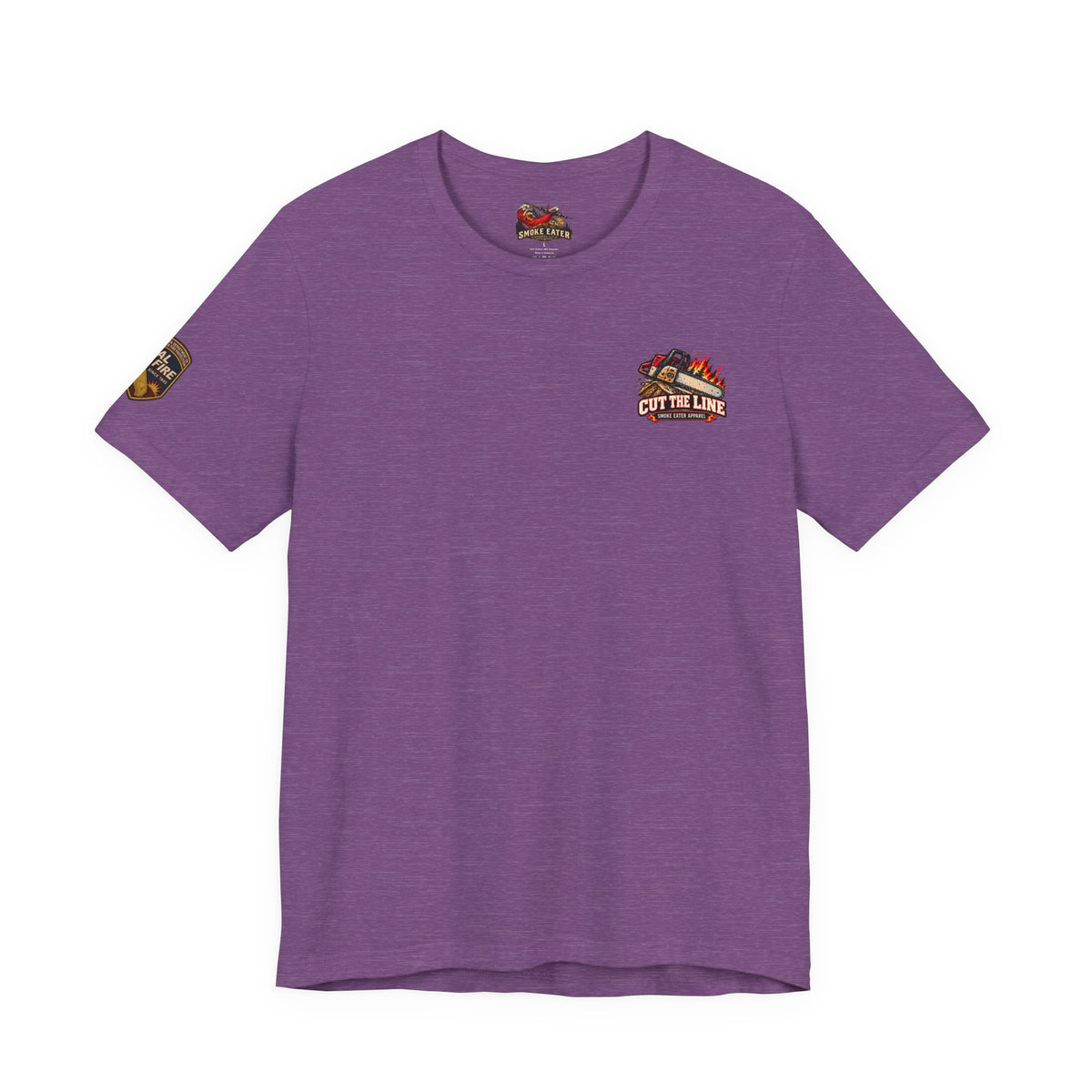 Cut the Line – Female Wildland Firefighter Chainsaw T-Shirt