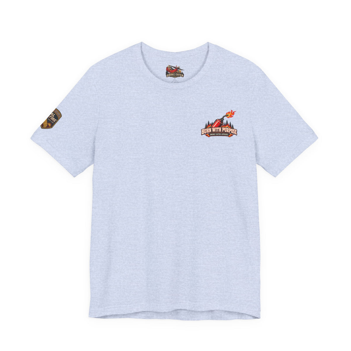 Burn With Purpose – Female Prescribed Burn Firefighter T-Shirt