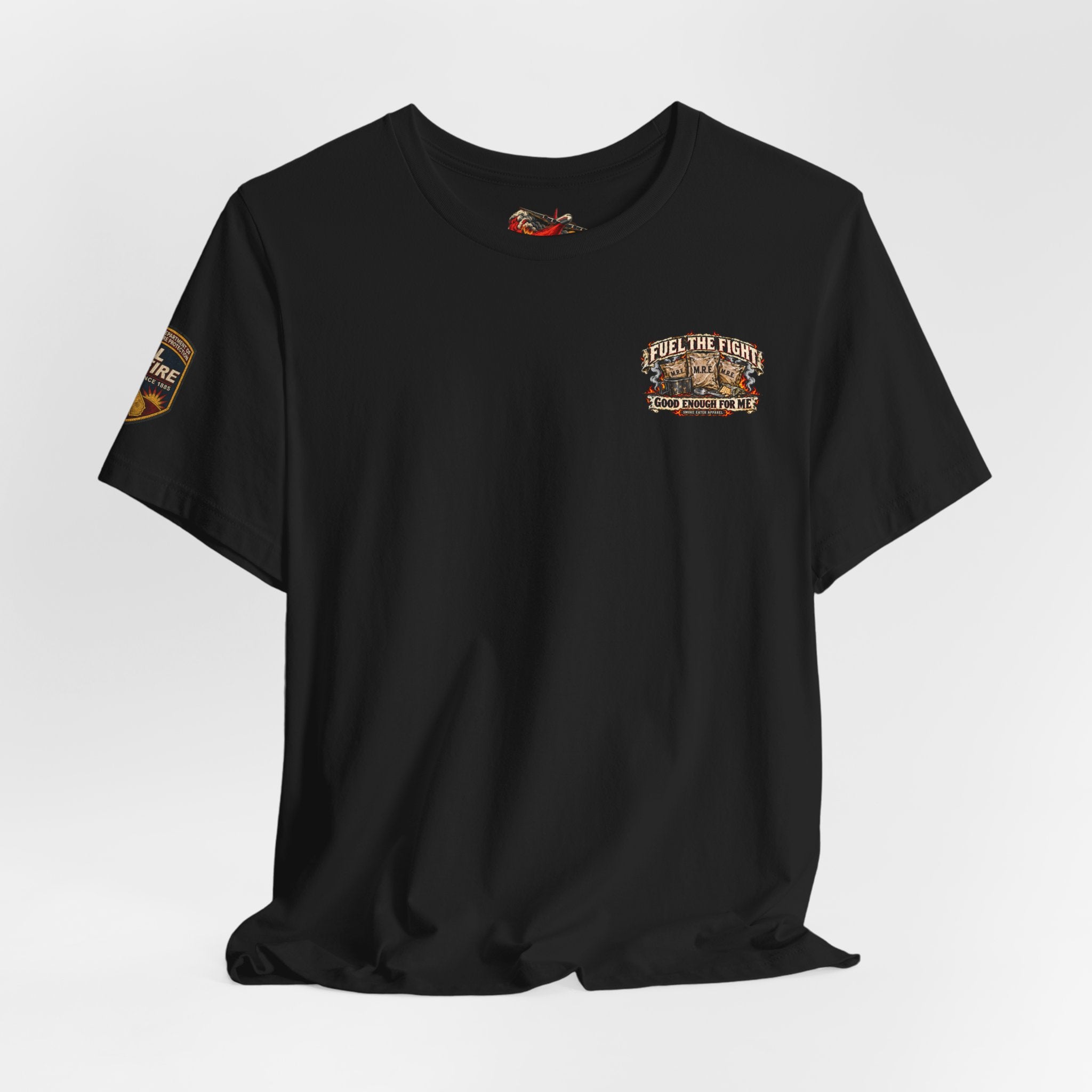 Meals Ready to Eat – Skeleton Wildland Firefighter M.R.E. T-Shirt